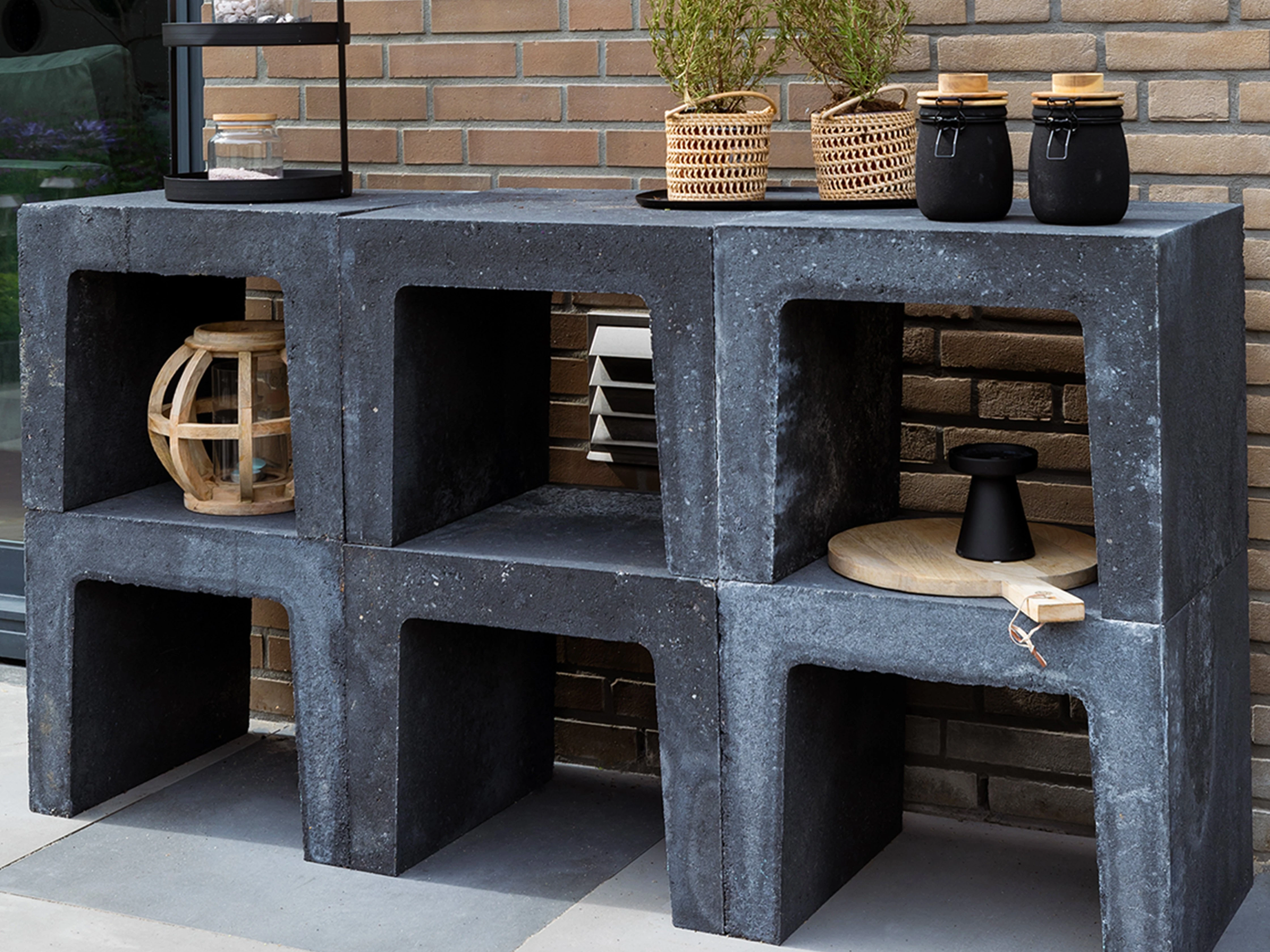 Gardenlux U-element 30 x 30 x 50 cm Zwart - Afbeelding 4